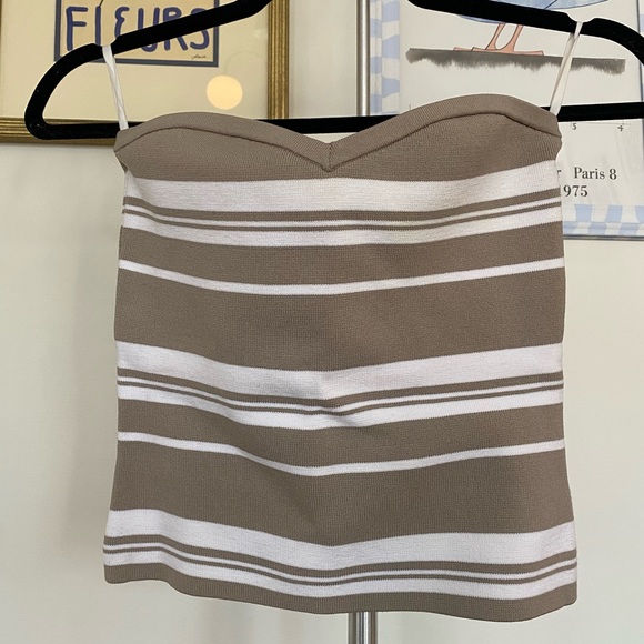 Babaton Olaf Knit strapless tube Top  - size S - Picture 2 of 5